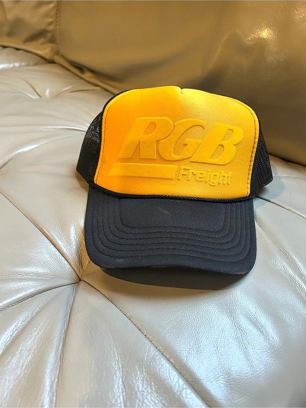 RGR Freight trucker hat Black & Yellow Trucker Hat Like New